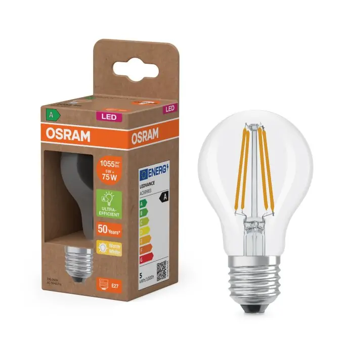 Lámparas Osram E27 5 Watt blanco cálido 1055 Lumen Compra Ahora