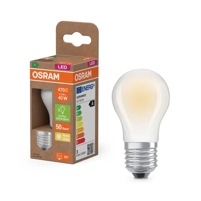 A Buen Precio Lámparas Osram E27 2.2 Watt blanco cálido 470 Lumen