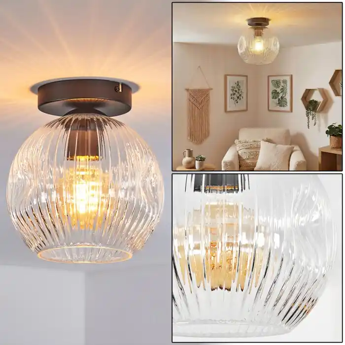 Ripoll Plafones, Luminarias esféricas Transparente, 1 luz Oferta