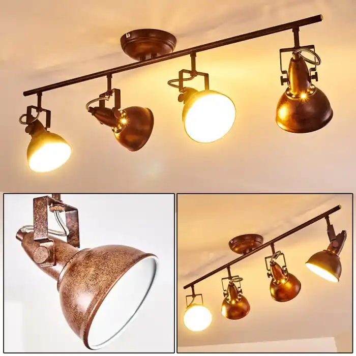 Disponible Ahora Lámpara de Techo Tina Color óxido, 4 luces