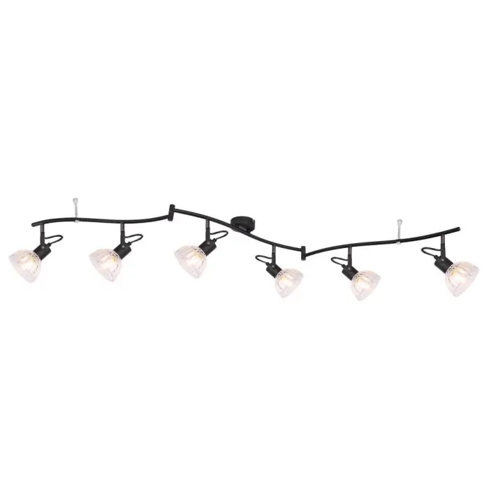 Imprescindible (Must-Have) Proyector Globo LIBALD Negro, 6 luces