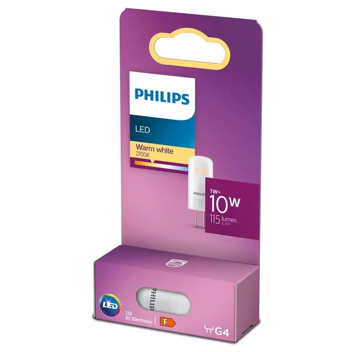 A Buen Precio Philips LED G4 0,9W 2700K 110lm