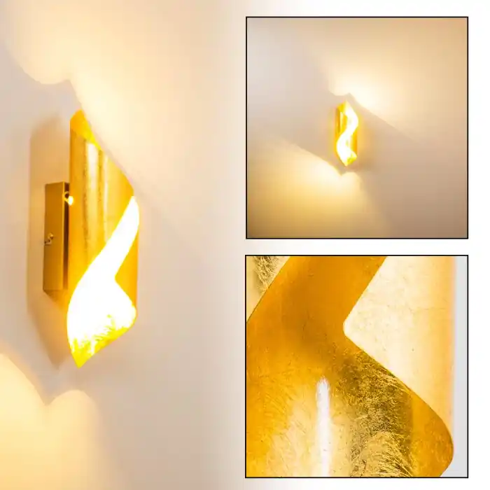 Ogarrio Aplique LED dorado, 2 luces Devolución Gratuita