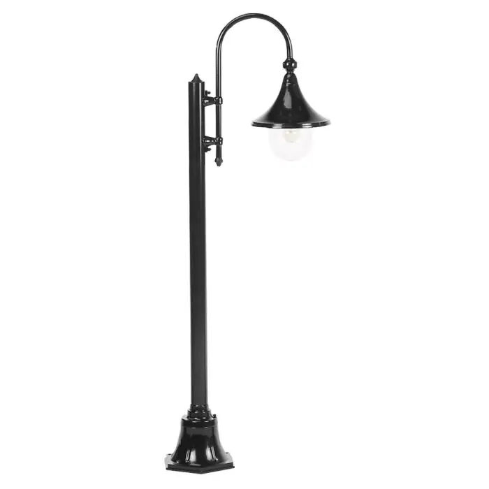 Bestseller KS Verlichting Rimini Poste de Jardín Negro, 1 luz