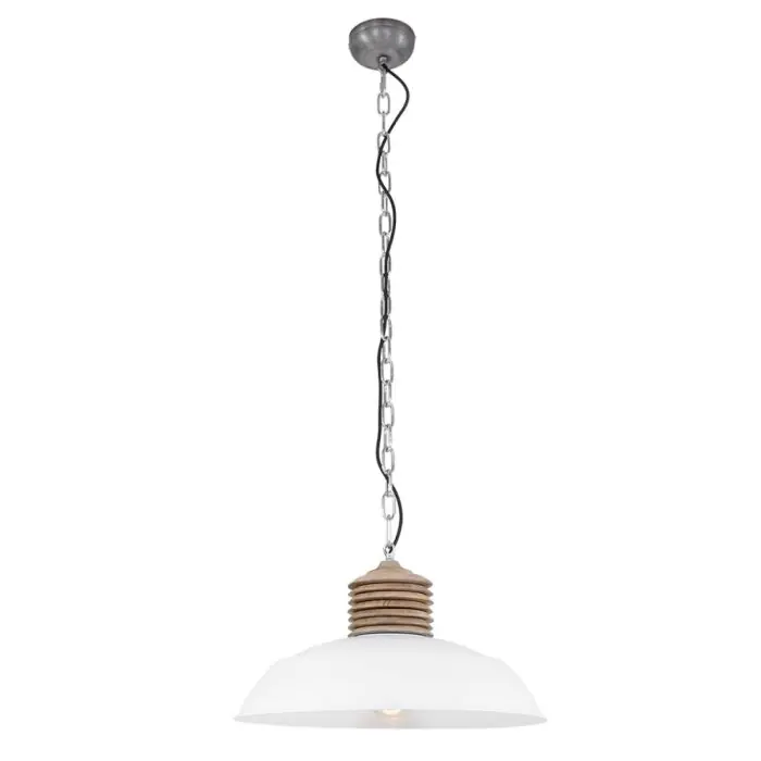 Steinhauer Narod Lámpara Colgante Blanca, 1 luz Gran Oferta