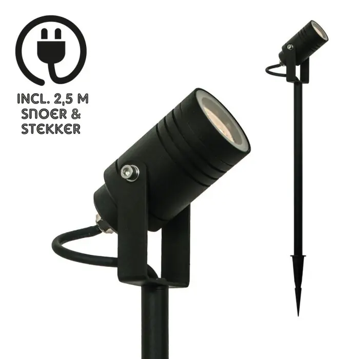 Comprar En Línea KS Verlichting Beamy Foco proyector de jardín Negro, 1 luz