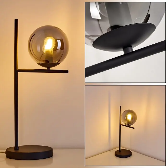 Hogatza Lámpara de Mesa Negro, 1 luz Comprar En Línea