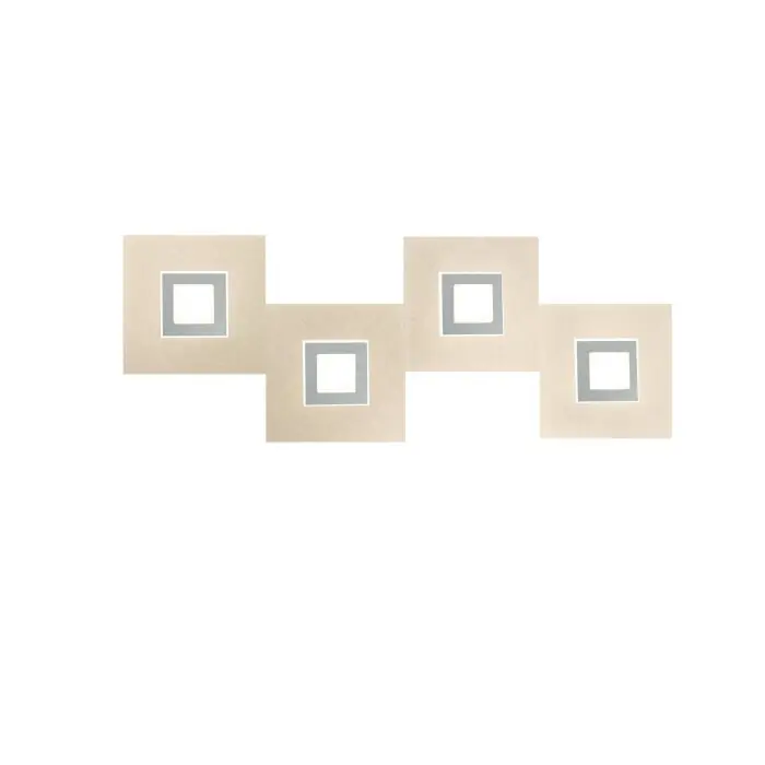 Grossmann Karree Aplique LED Titanio, 4 luces No Te Lo Pierdas