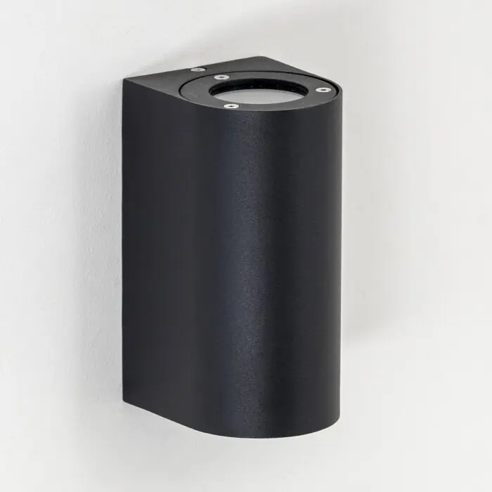 Compra Hoy Boda Aplique para exterior Negro, 2 luces