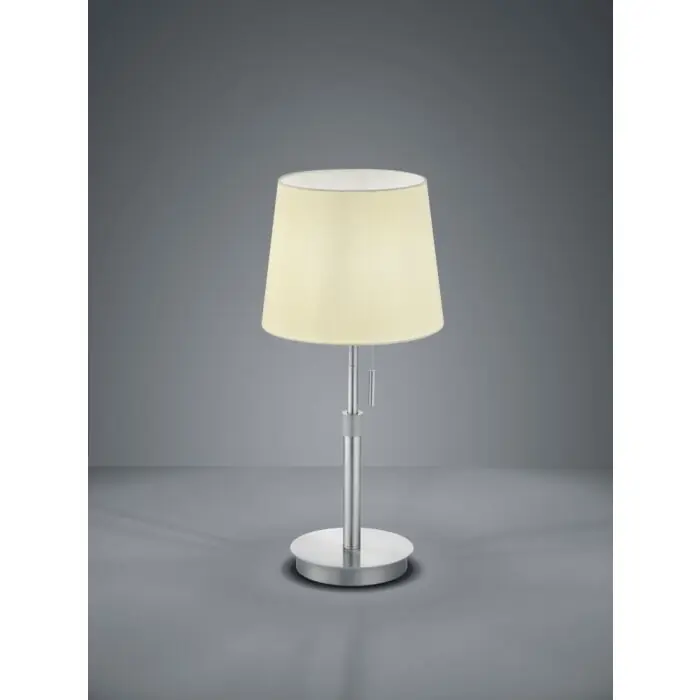 Trio LYON Lámpara de Mesa Níquel-mate, 1 luz Oferta Flash