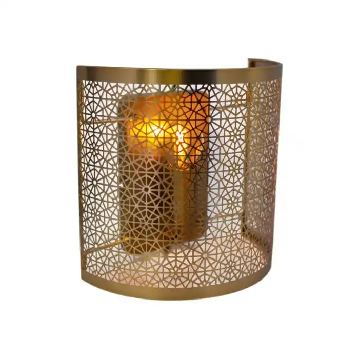 Aplique By Rydens Hermine Latón, 1 luz No Te Lo Pierdas