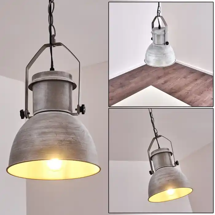 Devolución Gratuita Hedemora Lámpara Colgante Gris, 1 luz