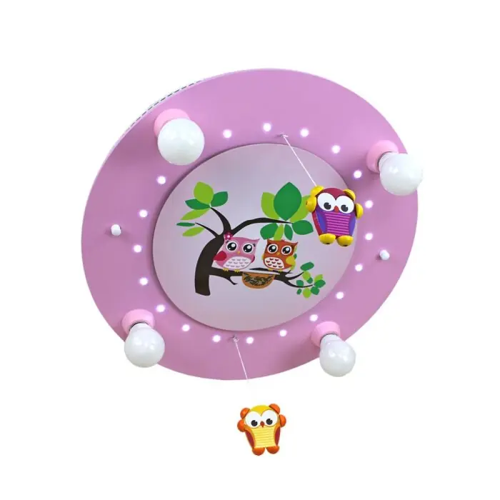 Compra Hoy Elobra MOBILE Lámpara de Techo Rosa, 4 luces