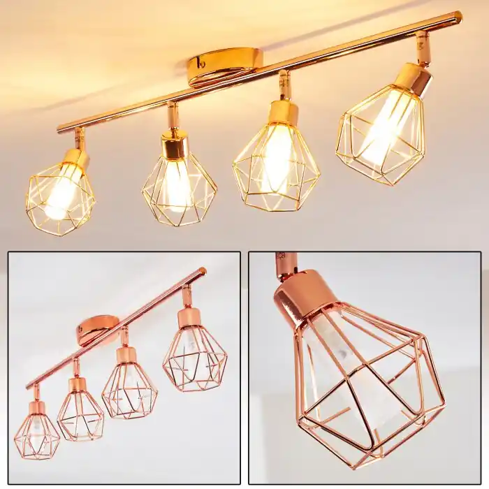 Descuento Ferrand Lámpara de Techo LED Cobre, 4 luces