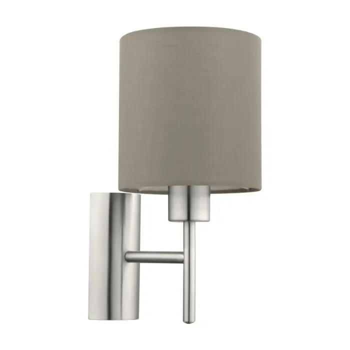 Disponible Ahora Eglo PASTERI Aplique Níquel-mate, 1 luz