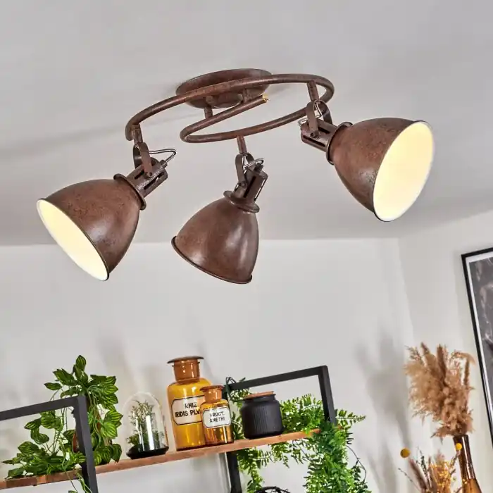 A Buen Precio Koppom Lámpara de Techo Color óxido, 3 luces