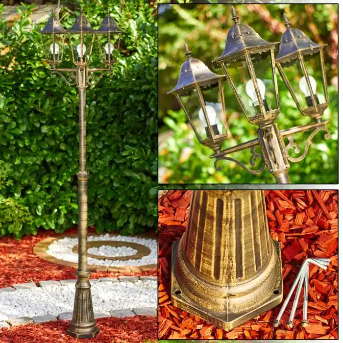 Barato Langsele Candelabro Marrón, oro, 3 luces