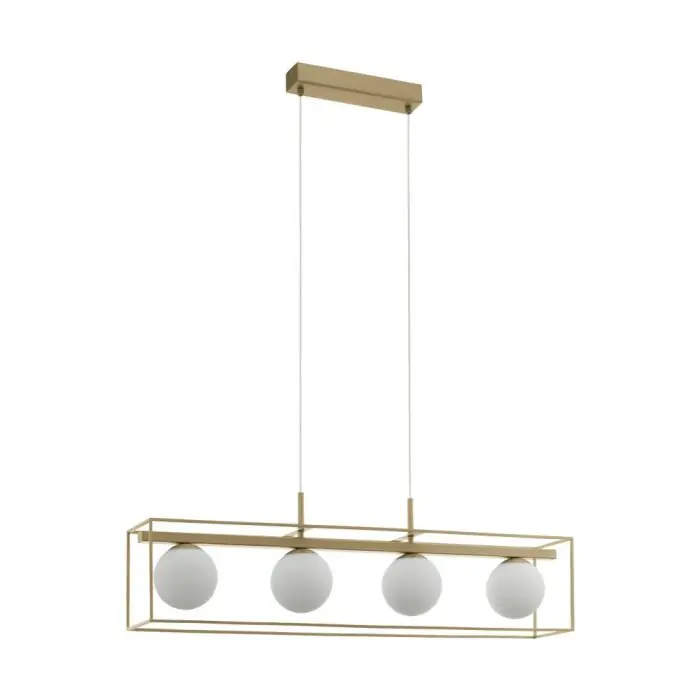 Eglo VALLASPRA Lámpara Colgante champán, 4 luces Venta Final