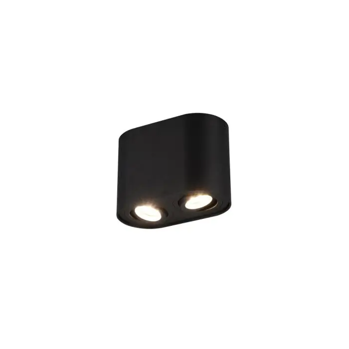 Oferta Limitada Lámpara de Techo Trio Leuchten COOKIE Negro, 2 luces