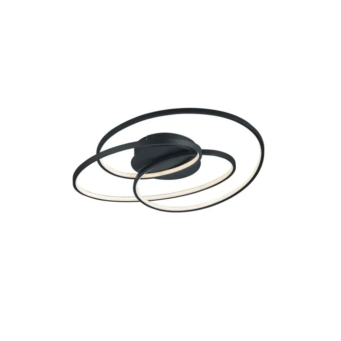 Oferta Trio Gale Lámpara de Techo LED Negro, 1 luz