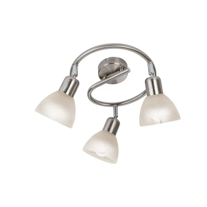 Rebajas Nino Leuchten DAYTONA Lámpara de Techo LED Níquel-mate, 3 luces