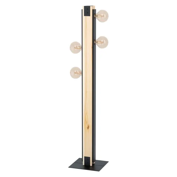 Eglo LAYHAM Lámpara de Pie Marrón, Negro, 4 luces Venta Final