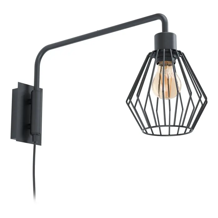 Comprar En Línea Eglo TABILLANO Aplique Negro, 1 luz