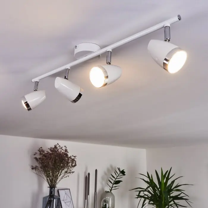 Oferta Idlewild Lámpara de Techo LED Cromo, Blanca, 4 luces
