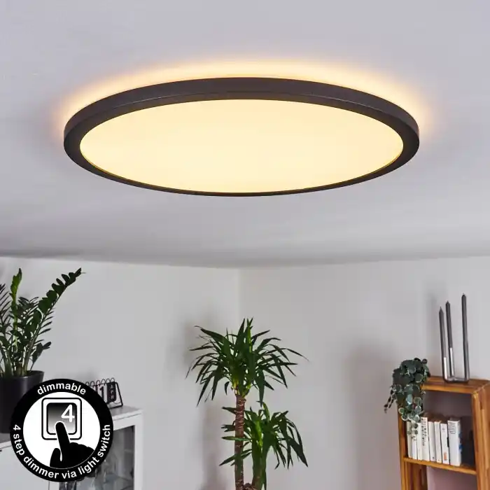 Favorito De Clientes Boyero Lámpara de Techo LED Negro, 1 luz