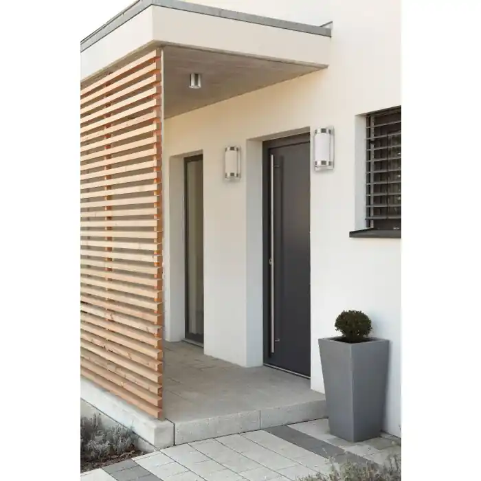 Descuento LCD 060LEDSEN Aplique para exterior Color acero inoxidable, 1 luz, Sensor de movimiento