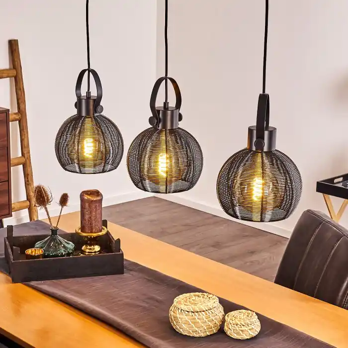 Espada Lámpara Colgante Negro, 3 luces Compra Ahora