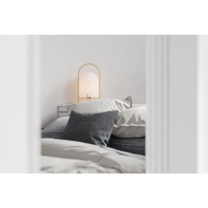 By Rydens Lexi Lámpara de mesa dorado, 1 luz Pago Seguro