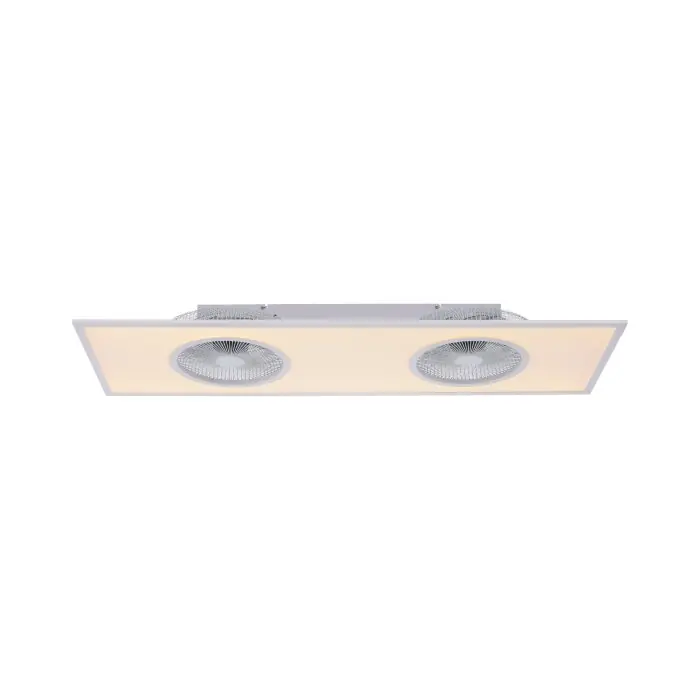 Alta Calidad Leuchten Direkt FLAR-AIR Ventilador de techo LED Blanca, 1 luz, Mando a distancia