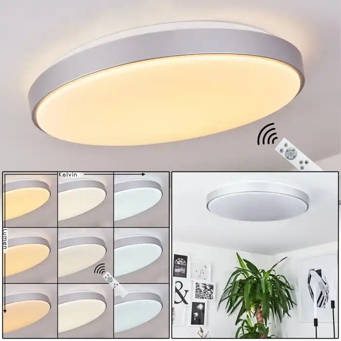 Buris Lámpara de Techo LED Blanca, 1 luz Novedad