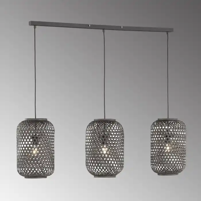 SCHÖNER-WOHNEN-Kollektion Calla Lámpara Colgante Negro, 3 luces Precio De Fábrica
