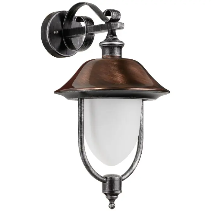 Bestseller LCD Nabburg Aplique para exterior LED Cobre, Negro, 1 luz
