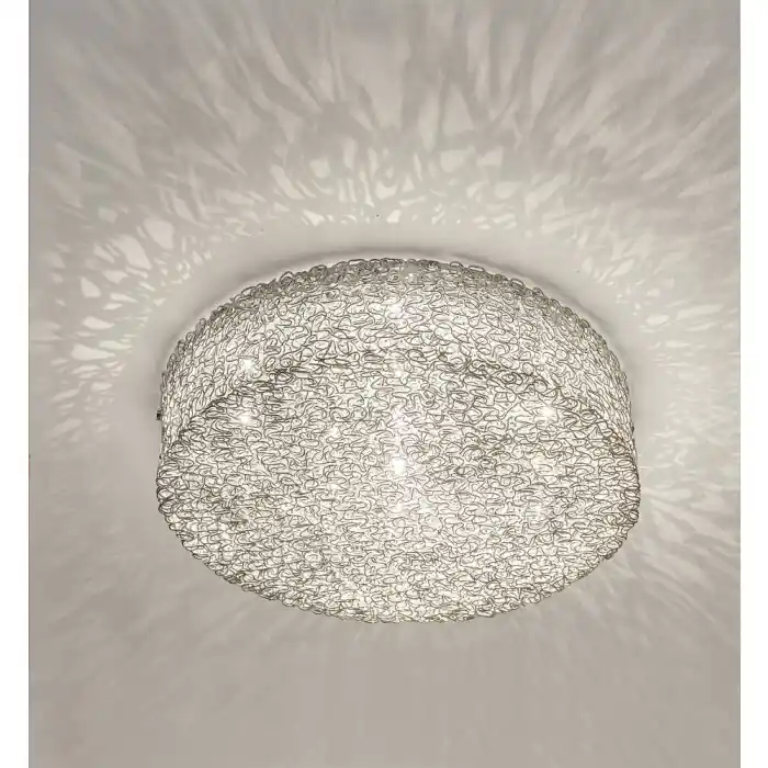 Holländer RIFUGIO Lámpara de Techo Plata, 10 luces Última Versión