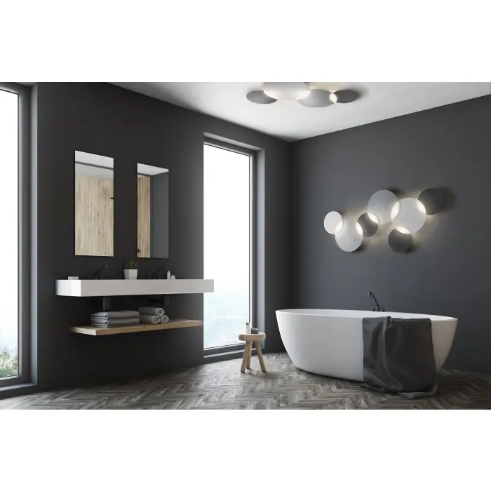 Grossmann CIRC Lámpara de Techo LED Gris, Plata, 1 luz Novedad