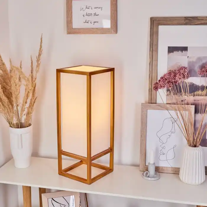 Blandin Lámpara de mesa Crudo, 1 luz Comprar En Línea
