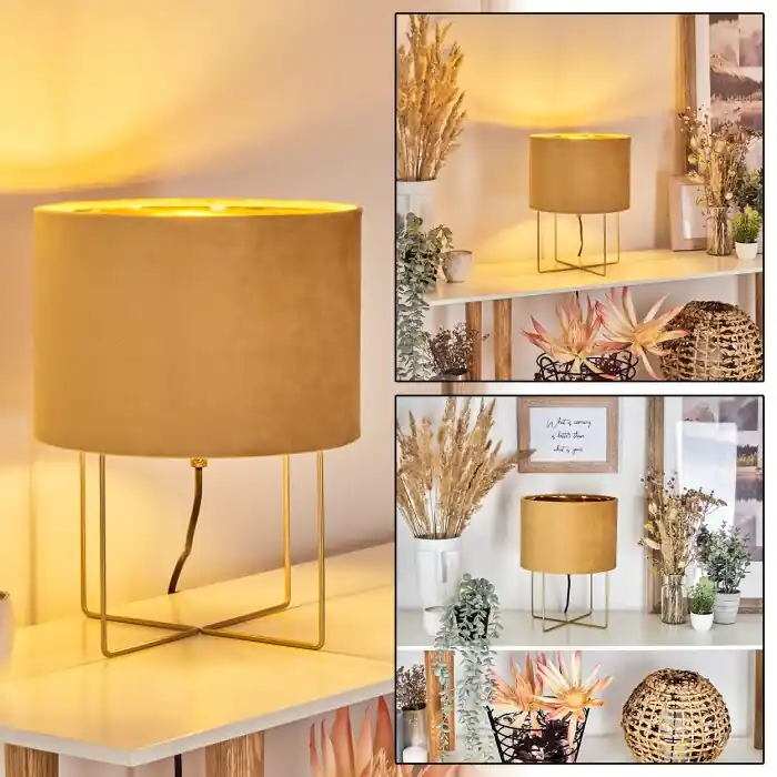Maripi Lámpara de mesa dorado, 1 luz Más Vendido