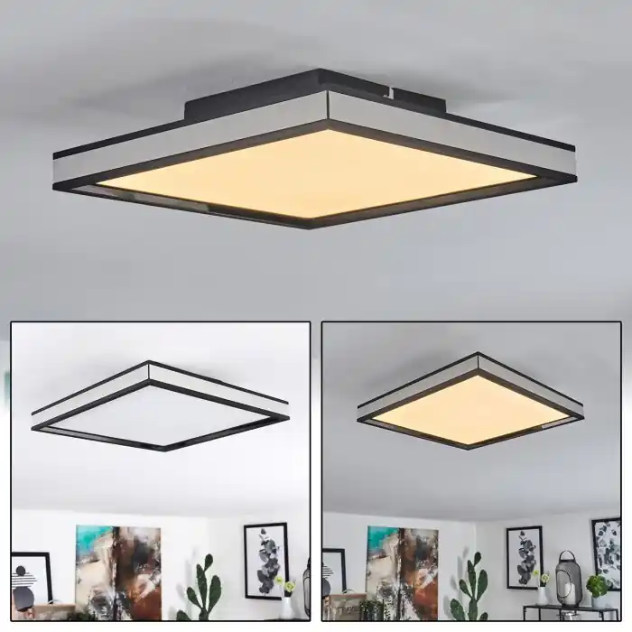 Oferta Especial Nabbas Lámpara de Techo LED Negro, 1 luz