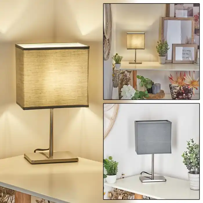 Oferta Flash Heinikka Lámpara de mesa Níquel-mate, 1 luz
