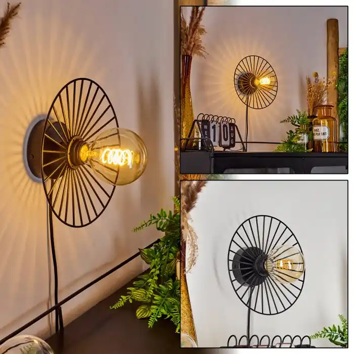 Rossedalen Aplique Negro, 1 luz Pago Seguro