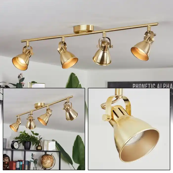 Bestseller Salinas Lámpara de Techo LED Latón, 4 luces
