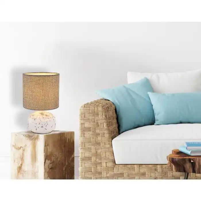 A Buen Precio Globo IGA Lámpara de mesa Gris, Blanca, 1 luz