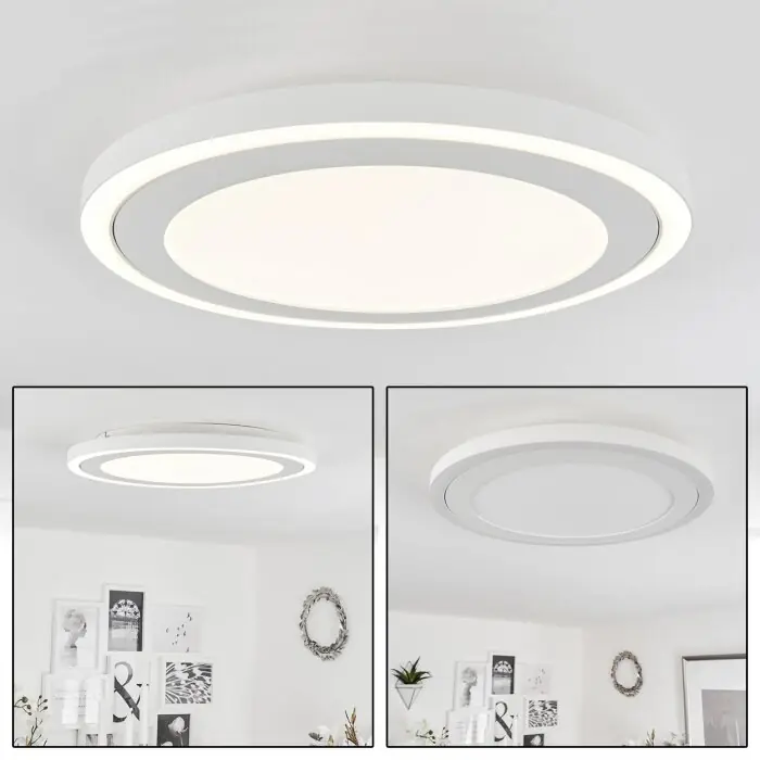 Precio Reducido Audrieu Lámpara de Techo LED Blanca, 2 luces