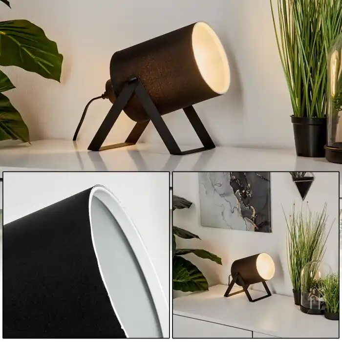 Barato Puelches Lámpara de mesa Negro, 1 luz