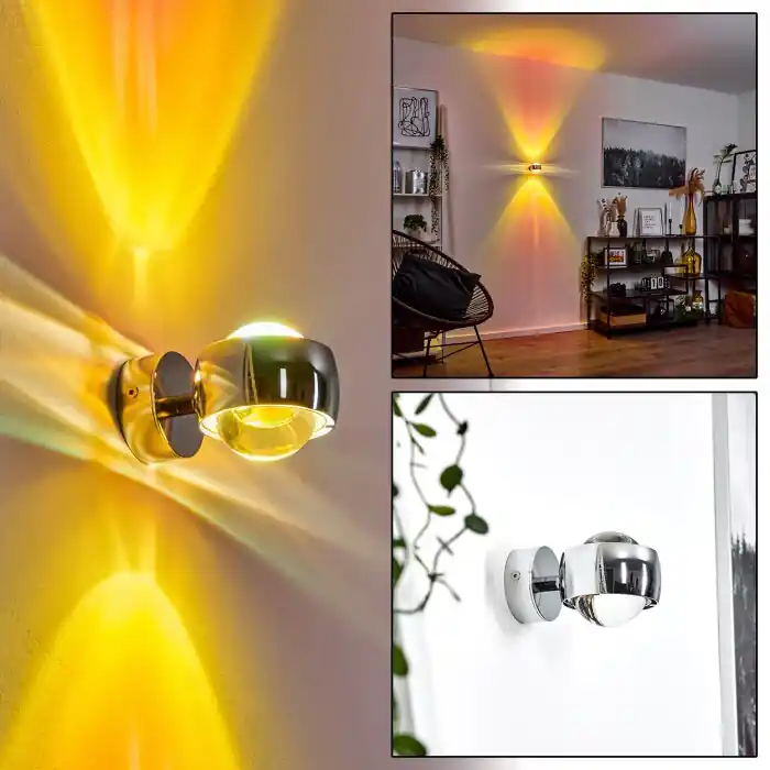 Sapri Aplique Cromo, 1 luz Más Vendido