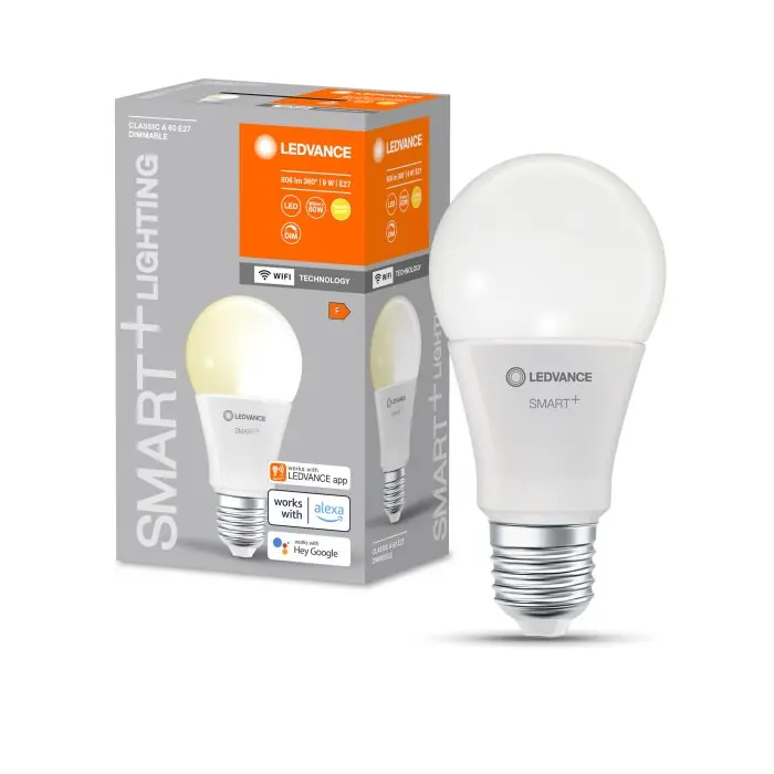 LEDVANCE SMART+ WiFi LED E27 9 W 2700 Kelvin 806 Lumen Envío Inmediato