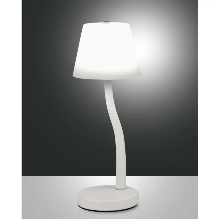 Fabas Luce Ibla Lámpara de mesa LED Blanca, 1 luz Comprar En Línea